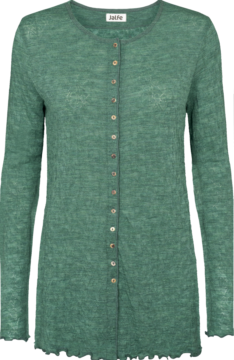 Cardigan jacquard merino